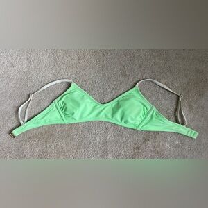 neon green baithing suit top